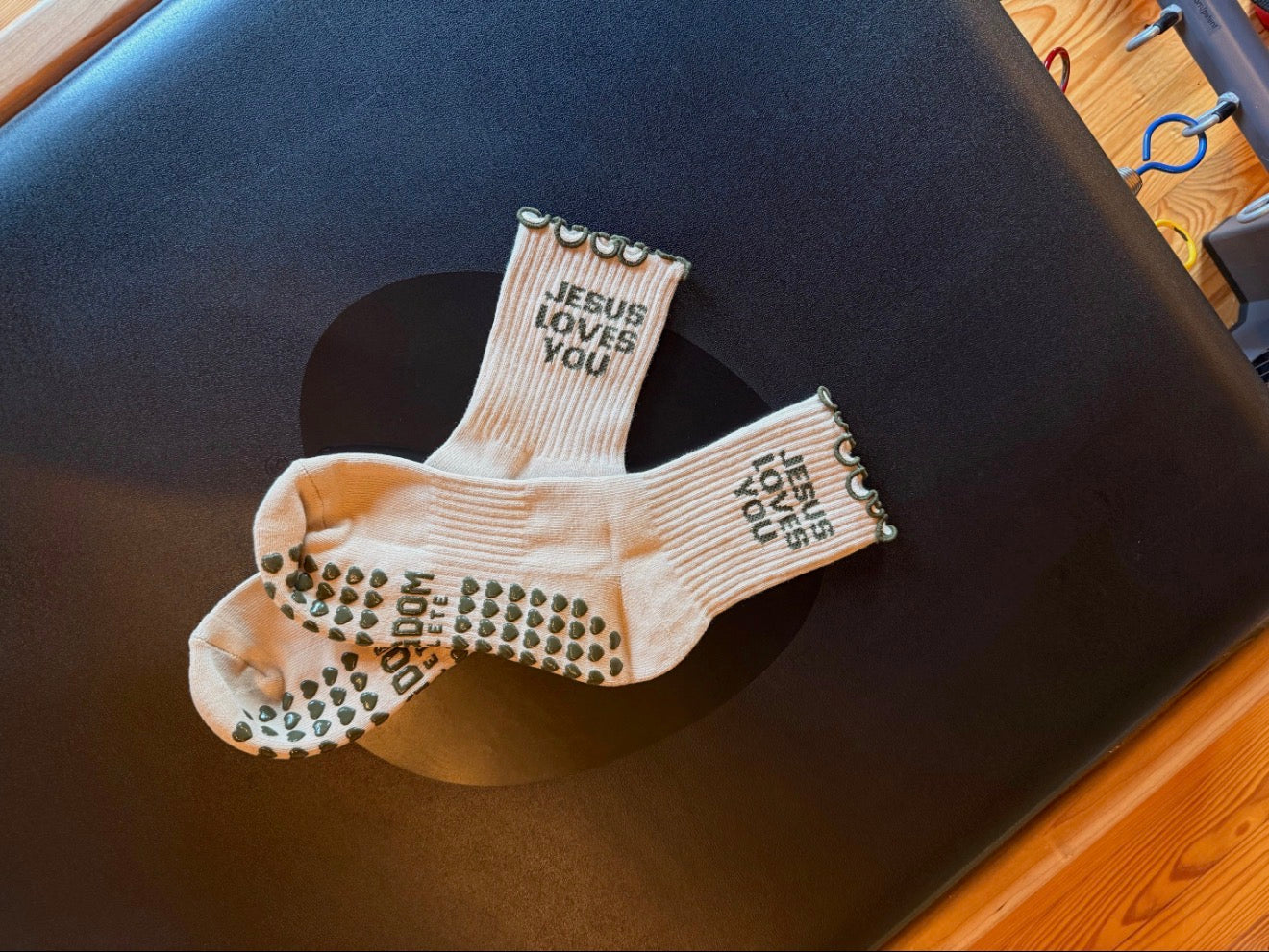 Jesus Loves You Grip Socks