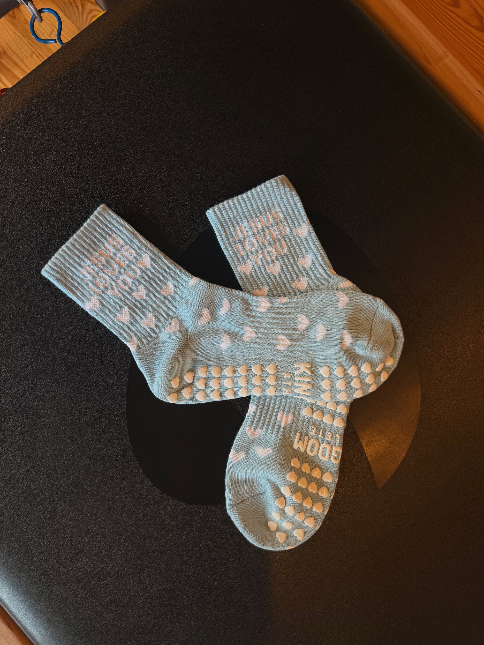 Jesus Loves You Grip Socks