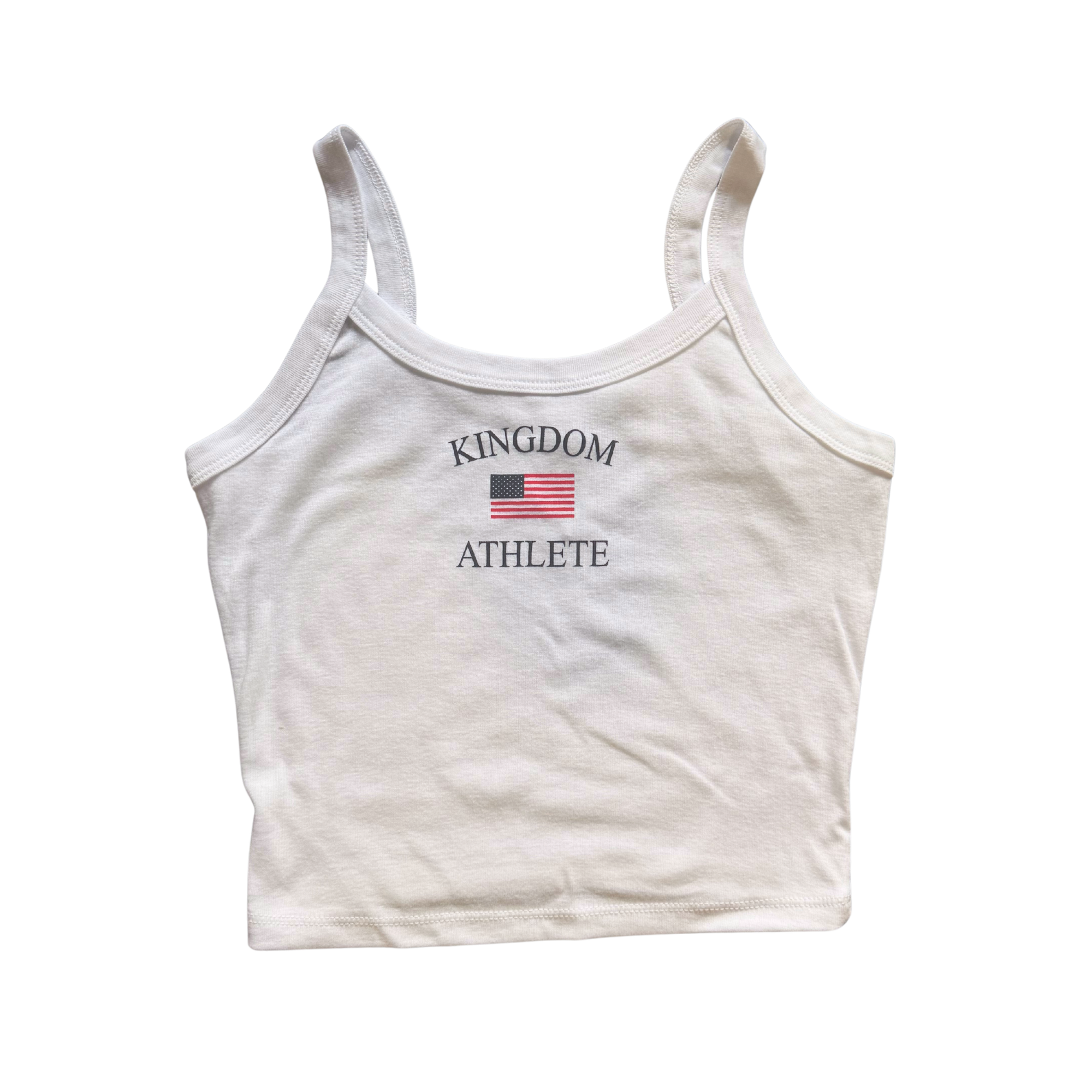 Faith & Freedom - American Flag Ribbed Tank